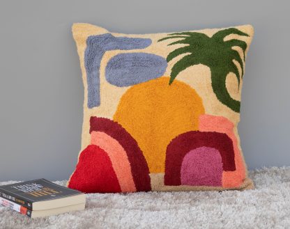 Abstract Tufted Art Cushion Cover - Image 3