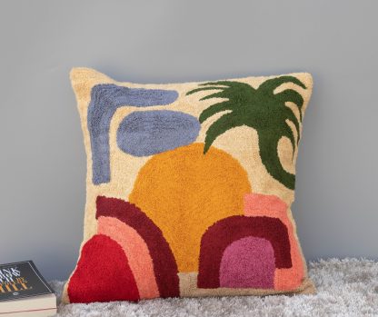 Abstract Tufted Art Cushion Cover - Image 4