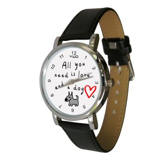 All You Need is Love and a Dog – Creative Wristwatch