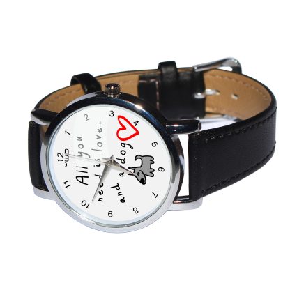 All You Need is Love and a Dog – Creative Wristwatch - Image 2