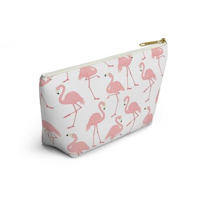 Pink flamingo pattern cosmetic bag - Image 2