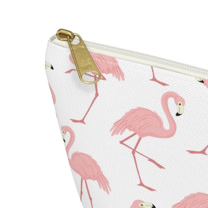Pink flamingo pattern cosmetic bag - Image 4