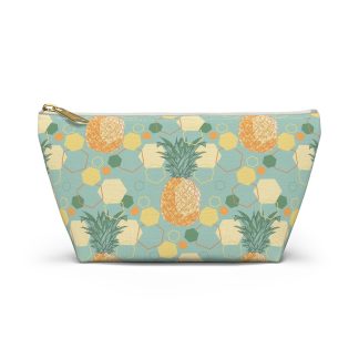Geometric pineapple cosmetic bag