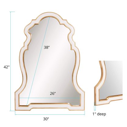 Home Rectangular White Mirror - Image 2