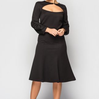 Black Elegant Sleeve Dress