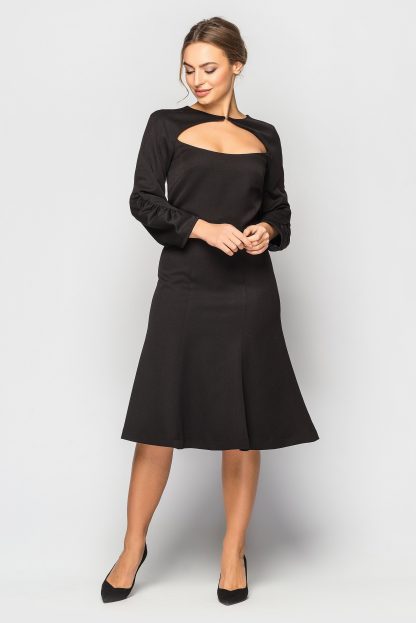Black Elegant Sleeve Dress