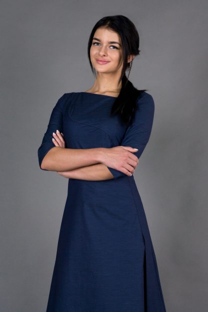 Blue Fit & Flare Skirt - Image 3