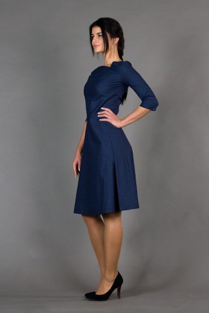 Blue Fit & Flare Skirt - Image 4