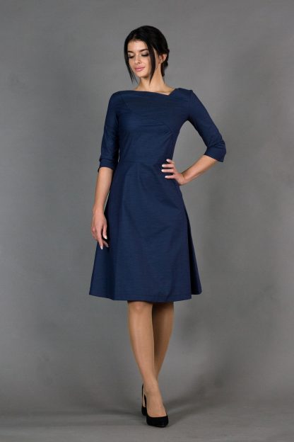 Blue Fit & Flare Skirt - Image 5