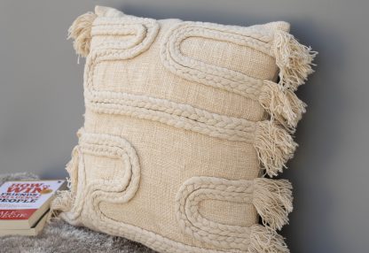Bohemian Braided Tassel Cushion Cover - Image 4