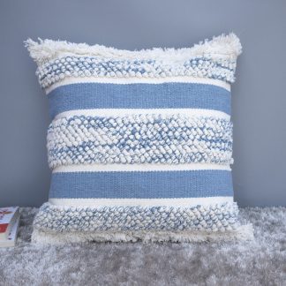 Boho Shaggy Stripe Cushion Cover