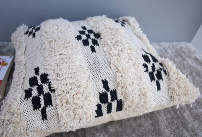 Boho Shaggy Stripe Cushion Cover - Image 3