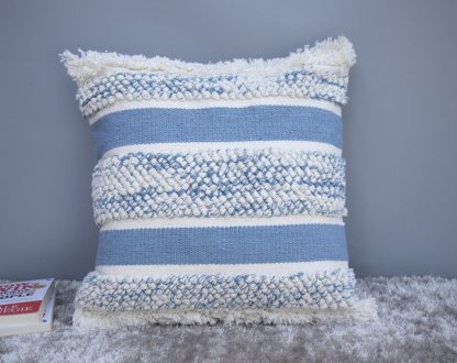 Boho Shaggy Stripe Cushion Cover - Image 2