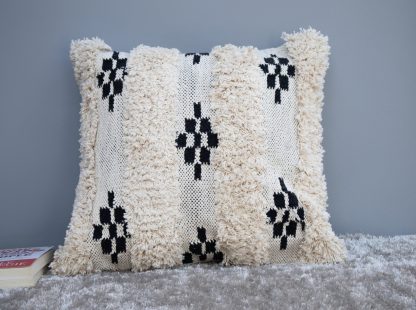 Boho Shaggy Stripe Cushion Cover - Image 5
