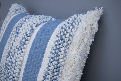 Boho Shaggy Stripe Cushion Cover - Image 3