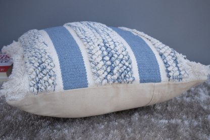 Boho Shaggy Stripe Cushion Cover - Image 4