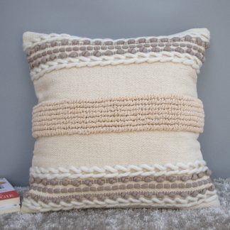 Boho Textured Stripe Cushion Cover