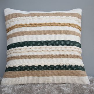 Boho Textured Stripe Cushion Cover
