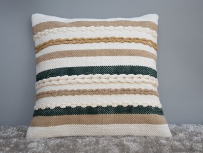 Boho Textured Stripe Cushion Cover