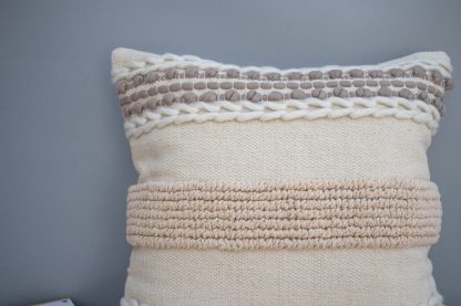 Boho Textured Stripe Cushion Cover - Image 3