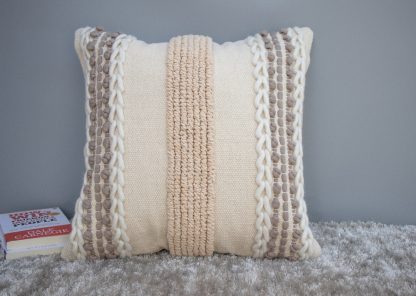 Boho Textured Stripe Cushion Cover - Image 2