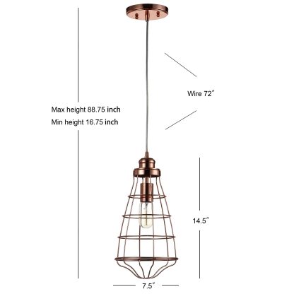 Industrial style metal bird cage chandelier - Image 4