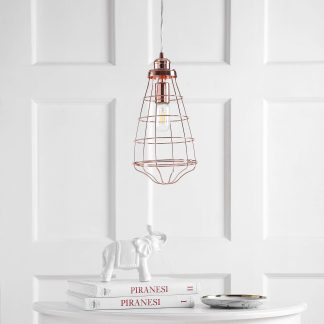 Industrial style metal bird cage chandelier
