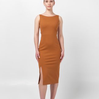 Burnt Orange Bodycon Dress