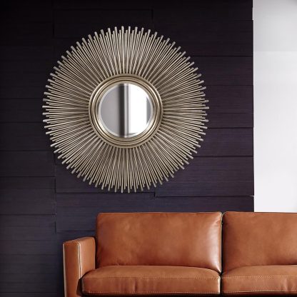 Multi-Stem Starburst Round Wall Mirror - Image 8
