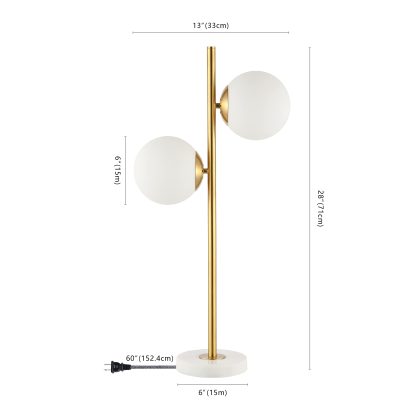 Dual Light Coast Vintage LED Table Lamp - Image 4