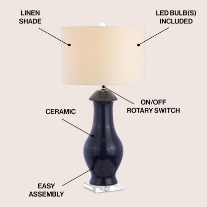 Ceramic crystal LED table lamp - Image 7
