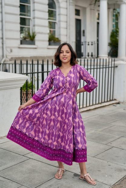 Lilac printed dress