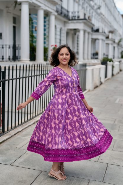 Lilac printed dress - Image 5