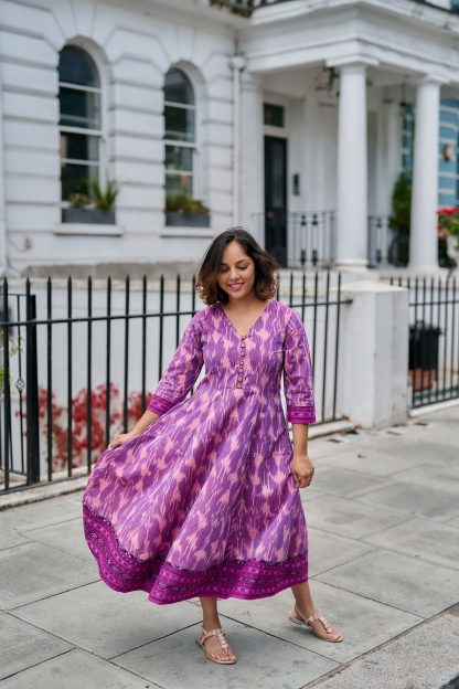 Lilac printed dress - Image 3