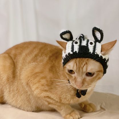 Cute Crochet Zebra Hat - Image 2