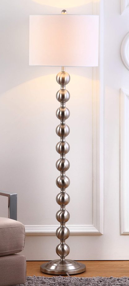 Modern simple beaded floor lamp