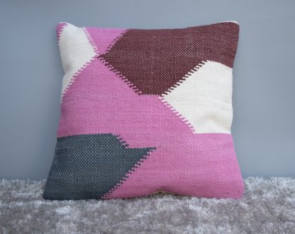 Geometric Patchwork Cushion Cover - Image 2