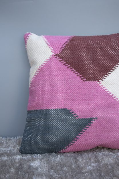Geometric Patchwork Cushion Cover - Image 3