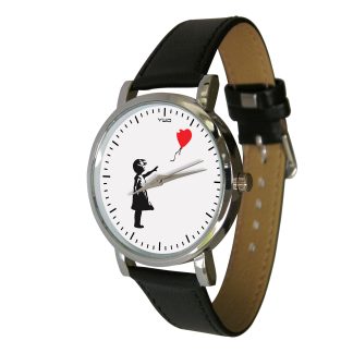 Girl with Balloon Street Art Watch