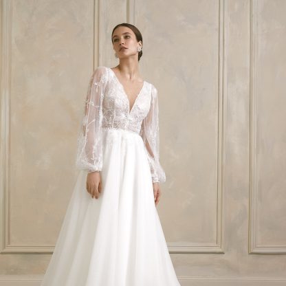 Floral Lace Wedding Dress