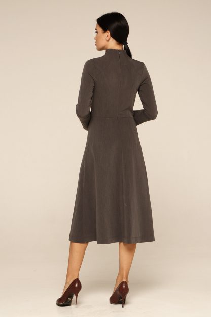 High collar long sleeve dress - Image 6