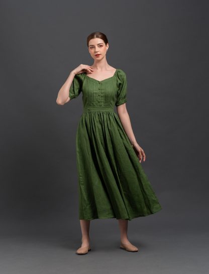Vintage Linen Dress - Image 5