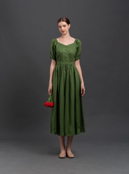 Vintage Linen Dress - Image 2