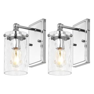 Gold Single Glass Shade Wall Sconce