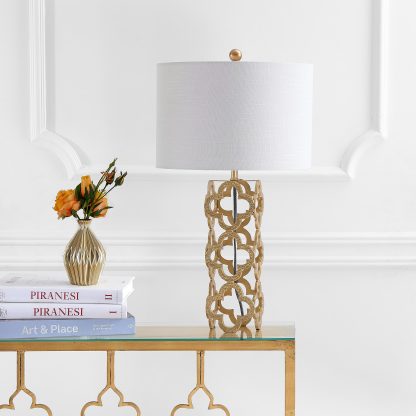Metal Quatrefoil LED Table Lamp - Image 6