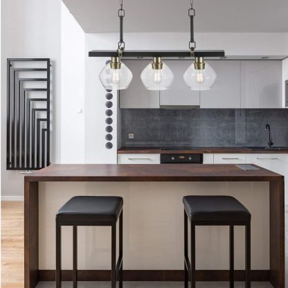 Three linear pendant lights - Image 7