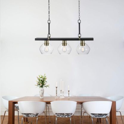 Three linear pendant lights - Image 3