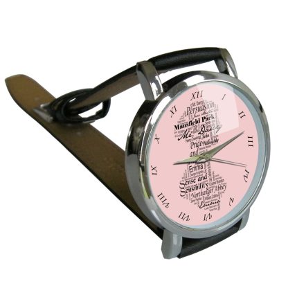 Jane Austen Literary Silhouette Watch - Classic Watch - Image 2