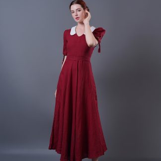 Vintage wine red dress