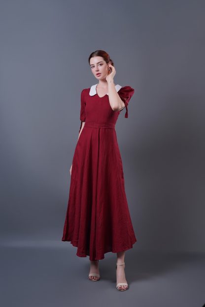 Vintage wine red dress